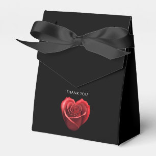 Heart Shaped Rote Rose Wedding Vielen Dank Geschenkschachtel
