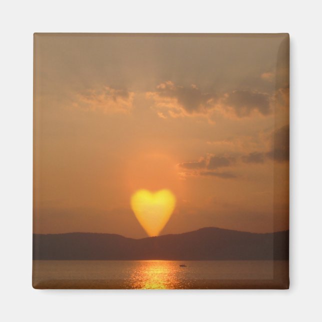 Heart Shaped Sun Magnet (Vorne)
