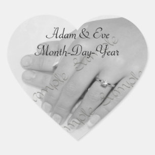 Heart Shaped ・ Wedding Keepake Sticker