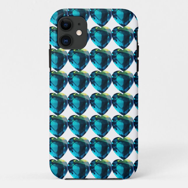 Heart Sky-blue Case-Mate iPhone Hülle (Rückseite)