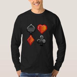 Heart Spade Cloud Money Spielkarten Kartenspiel L T-Shirt