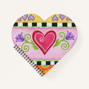 Heart Spiral Notebook Notizbuch
