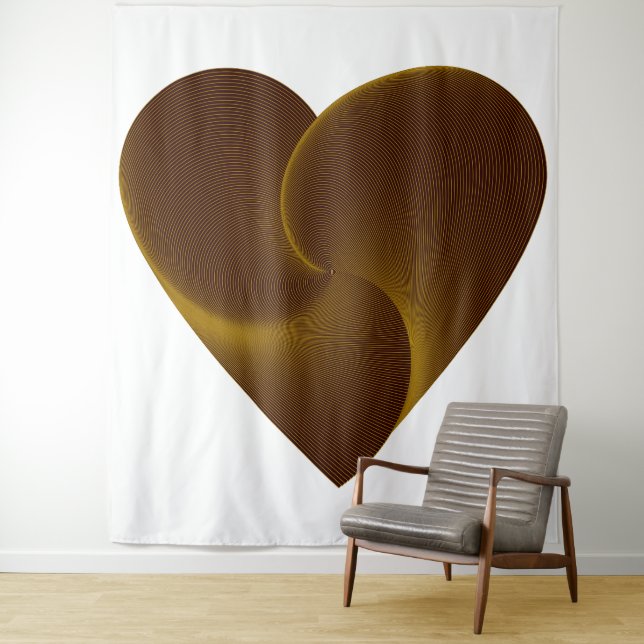 Heart Spiral Tapestry Wandteppich (Beispiel)