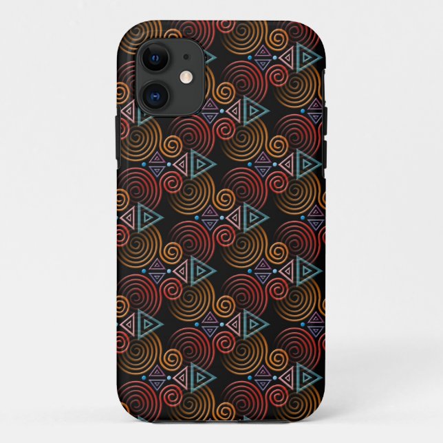 HEART Spiralmuster Case-Mate iPhone Hülle (Rückseite)