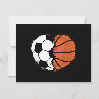 Heart Sports Soccer Basketball Ball Lover Valentin