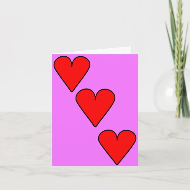 Heart Steps Carte Saint-Valentin (Devant)