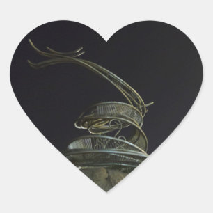 Heart Sticker für die chinesische Drachenstatue