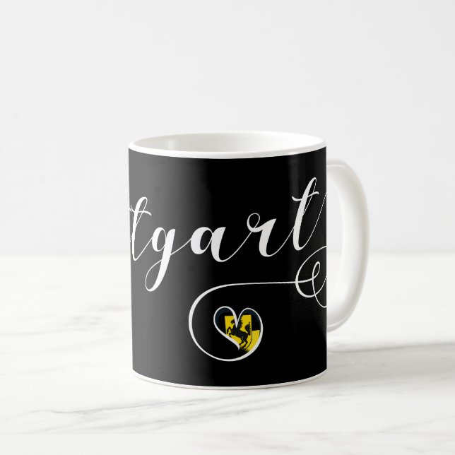 Heart Stuttgart Tasse, Deutschland Kaffeetasse (VorderseiteRechts)