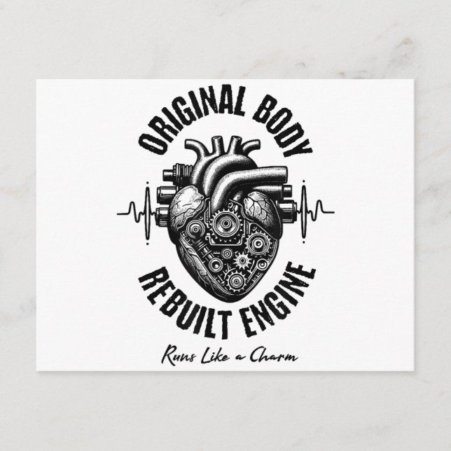 Heart Surgery Original Body Rebuilt Engine Runs Li Begleitkarte (Vorderseite)