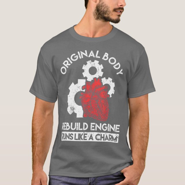 Heart Surgery Survivor Bypass Recovery Get Well T-Shirt (Vorderseite)