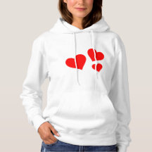 Heart T - Shirt Hoodie
