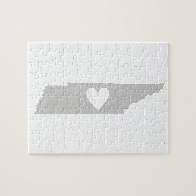 Heart Tennessee Staat Silhouette (Horizontal)