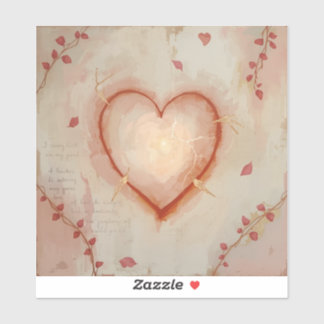 Heart-Themed Painting Images Collection Aufkleber