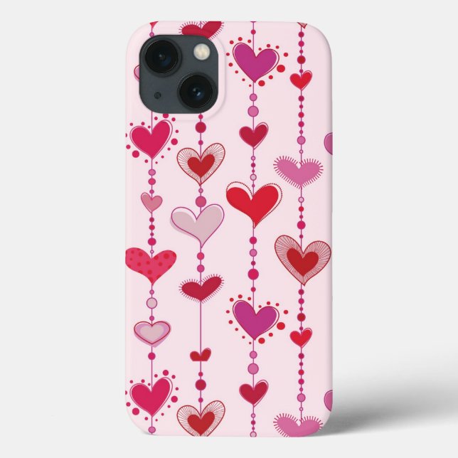 Heart Tiles Case-Mate iPhone Hülle (Rückseite)