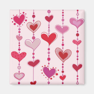 Heart Tiles Magnet