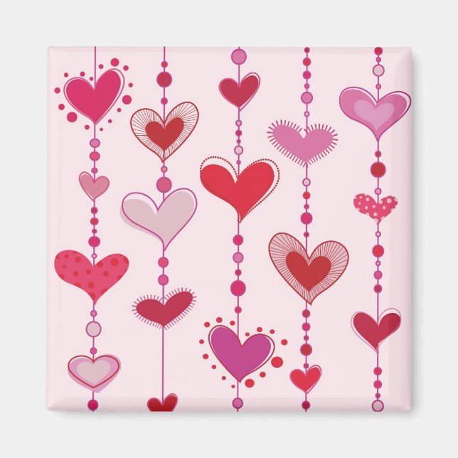 Heart Tiles Magnet (Vorne)
