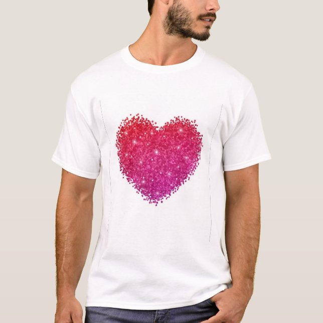 "Heart to Heart: Matching T - Shirt for Couples" (Vorderseite)