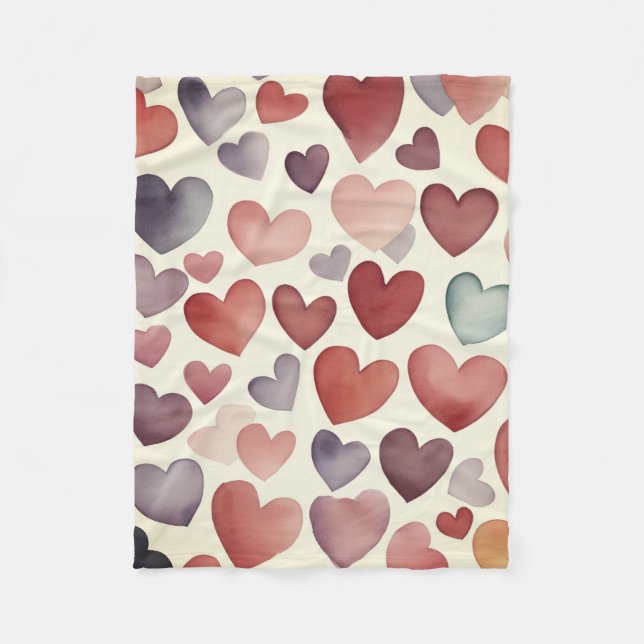 Heart to Hearts Fleece Blanket (Vorderseite)
