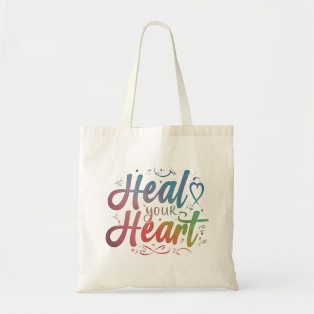Heart Tote Bag Tragetasche (Vorne)