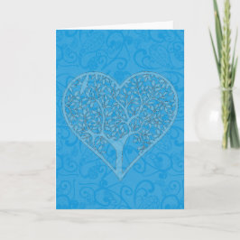 Heart Tree Cutout Karte