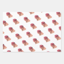 Heart valentine Packpapier