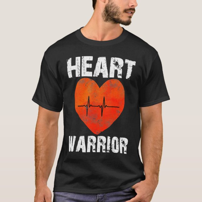 Heart Warrior CHD Awareness Present Congenital Hea T-Shirt (Vorderseite)