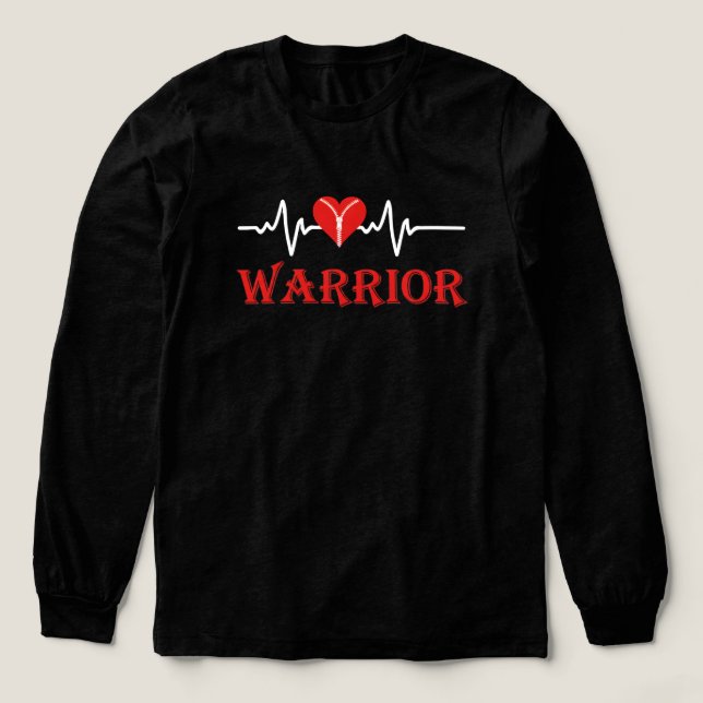Heart Warrior Zipper Heart Tri-Blend Shirt (Design Vorderseite)