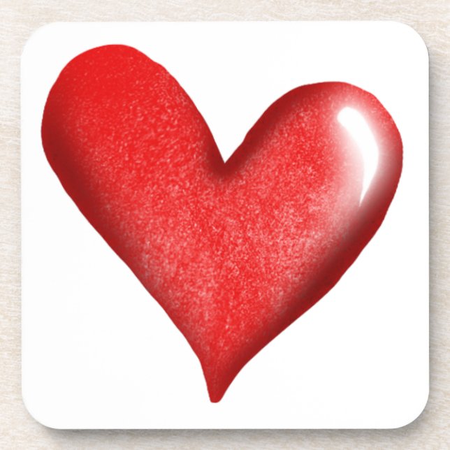 Heart Wedding Getränkeuntersetzer (Vorderseite)
