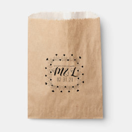 Heart Wedding Logo Seed Packs Hochzeit Geschenktütchen