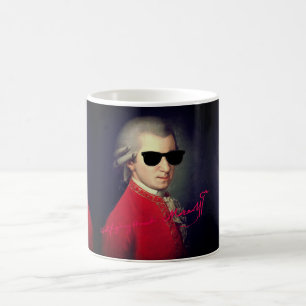 ♥ Heart Wolfgang Amadeus Mozart with signature ♥ Kaffeetasse