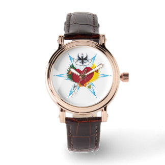 Heart wounded by a love arrow armbanduhr
