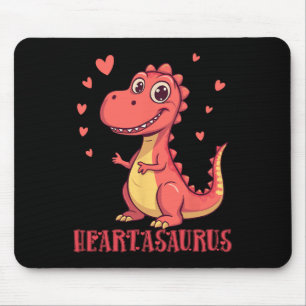 Heartasaurus Süßes Dinosaurier Valentins-Design  Mousepad