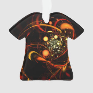 Heartbeat Abstrakt Art Acrylic Shirt Ornament