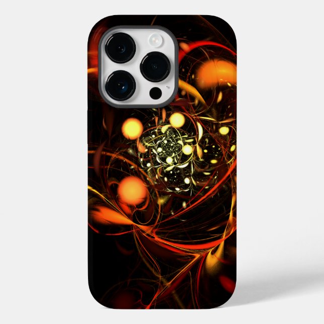 Heartbeat Abstrakt Art Case-Mate iPhone 14 Pro Hülle (Rückseite)