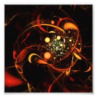 Heartbeat Abstrakt Art Foto Print