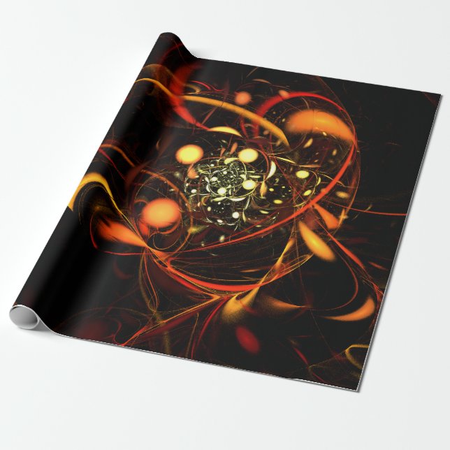 Heartbeat Abstrakt Art Geschenkpapier (Ungerollt)