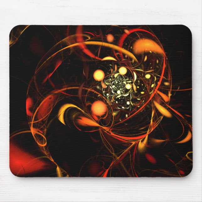 Heartbeat Abstrakt Art Mousepad (Vorne)