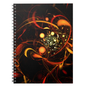 Heartbeat Abstrakt Art Notebook Notizblock