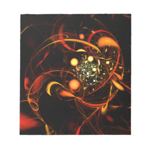 Heartbeat Abstrakt Art Notepad Notizblock