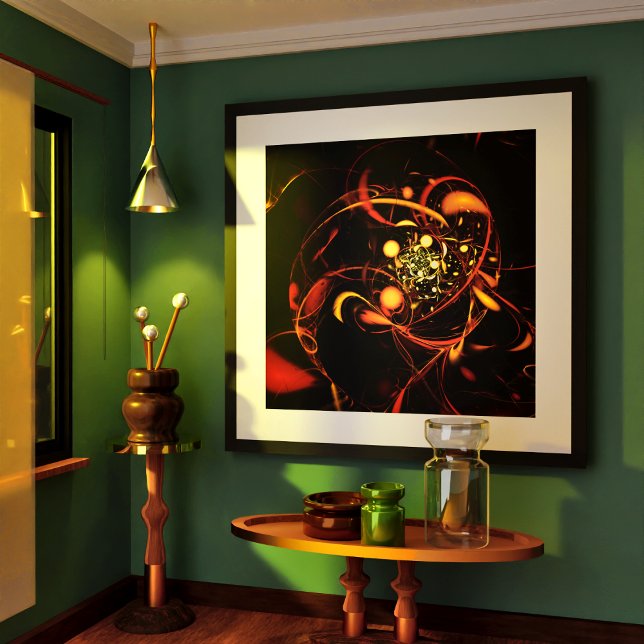 Heartbeat Abstrakt Art Poster (Heartbeat Abstract Art Poster)