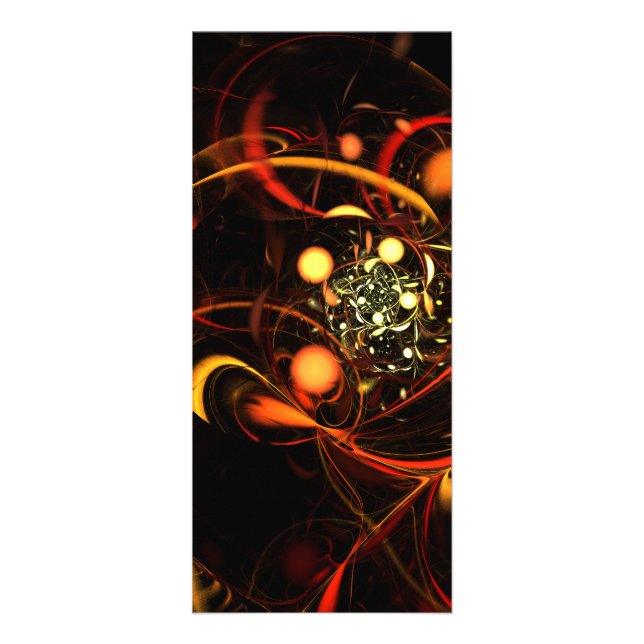 Heartbeat Abstrakt Art Rack Card Werbekarte (Vorne)