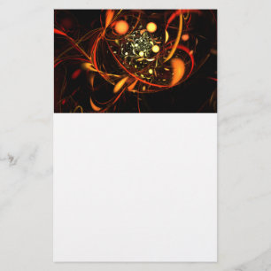 Heartbeat Abstrakt Art Stationery Briefpapier