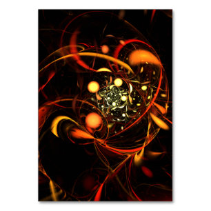 Heartbeat Abstrakt Art Table Card Tischnummer