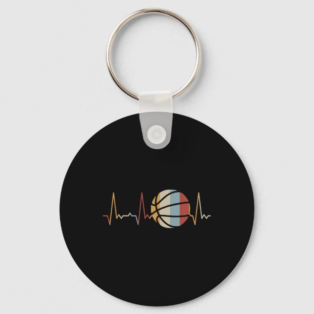 Heartbeat Basketball 2 Schlüsselanhänger (Vorderseite)