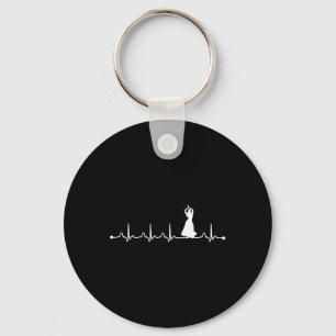 Heartbeat Bly Dancing Ekg Lover Schlüsselanhänger