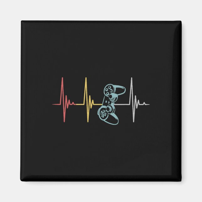 Heartbeat-Controller für Nerd-Multiplayer-Gaming Magnet (Vorne)