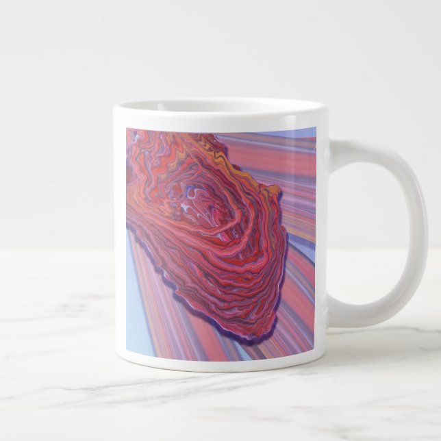 Heartbeat-Design-Tasse Jumbo-Tasse (Rechts)