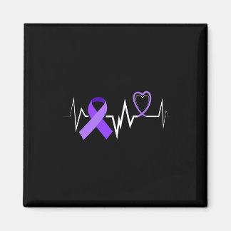 Heartbeat Epilepsy Ribbon Epilepsie Disease Awaren Magnet