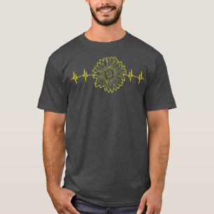 Heartbeat Florist Gelbe Blume Florale Blüte T-Shirt