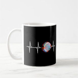 Heartbeat für Fischgewässer Kaffeetasse